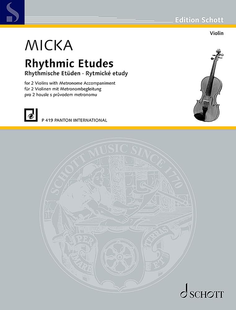 Rhythmische Etüden: 2 Violinen. (Edition Schott) Arts & Music