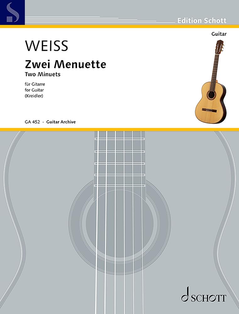 Zwei Menuette: Gitarre. (Edition Schott) Sheet Music