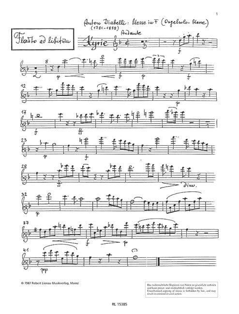 Messe en fa: op. 49. choir and orchestra. book