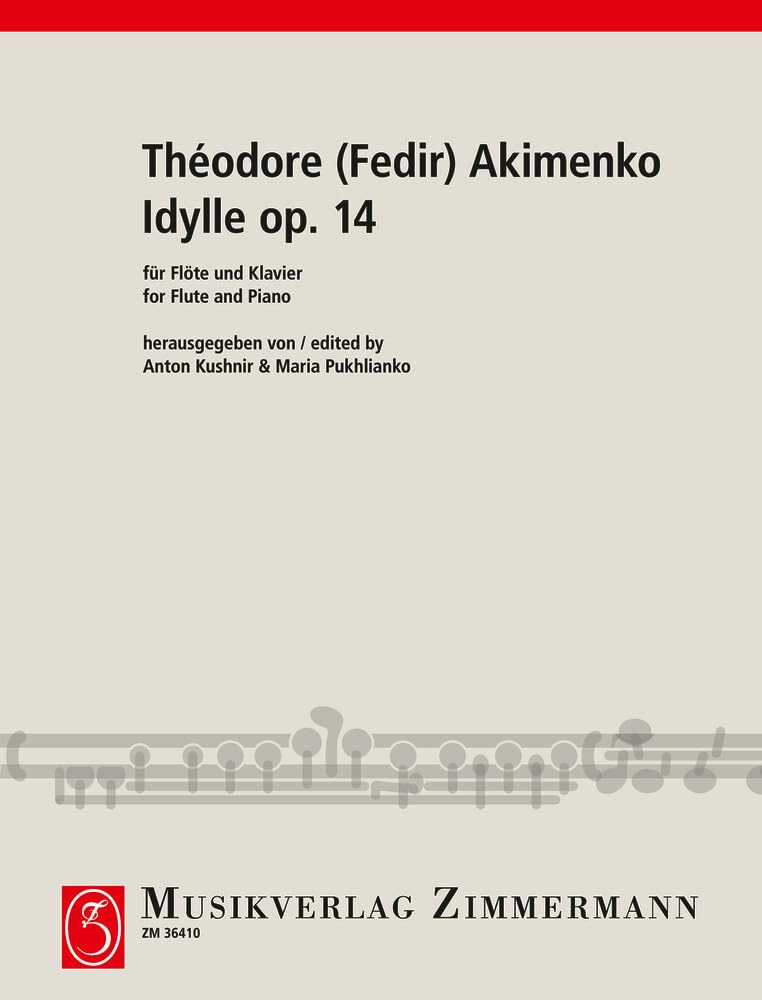 Idylle op. 14: Flöte und Klavier. Partitur und Stimme. Arts & Music