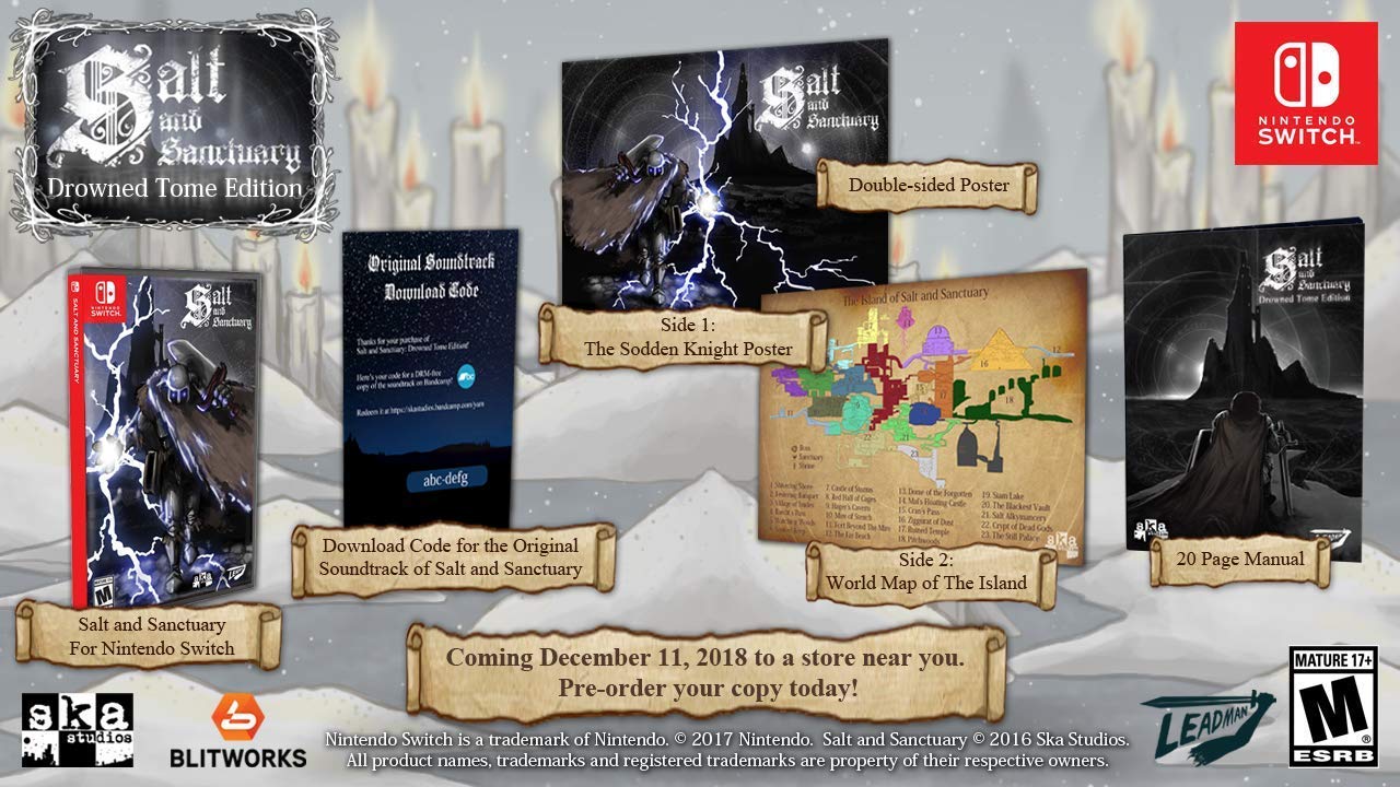 SALT & SANCTUARY - DROWNED TOME EDITION - SALT & SANCTUARY - DROWNED TOME EDITION (1 GAMES) Games