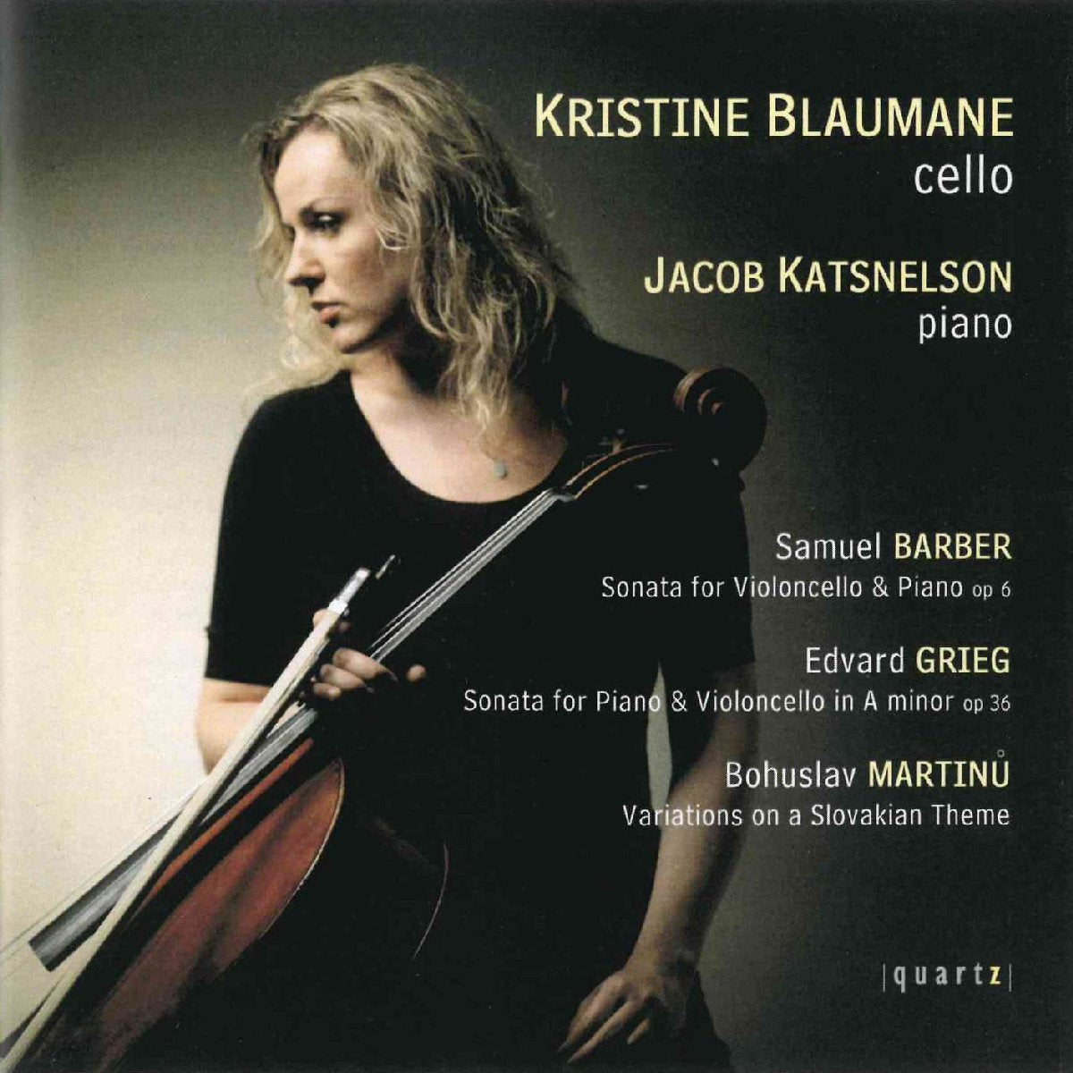 Barber, Grieg, Martinu : Sonates violoncelle et piano. Blaumane, Katsnelson. cd
