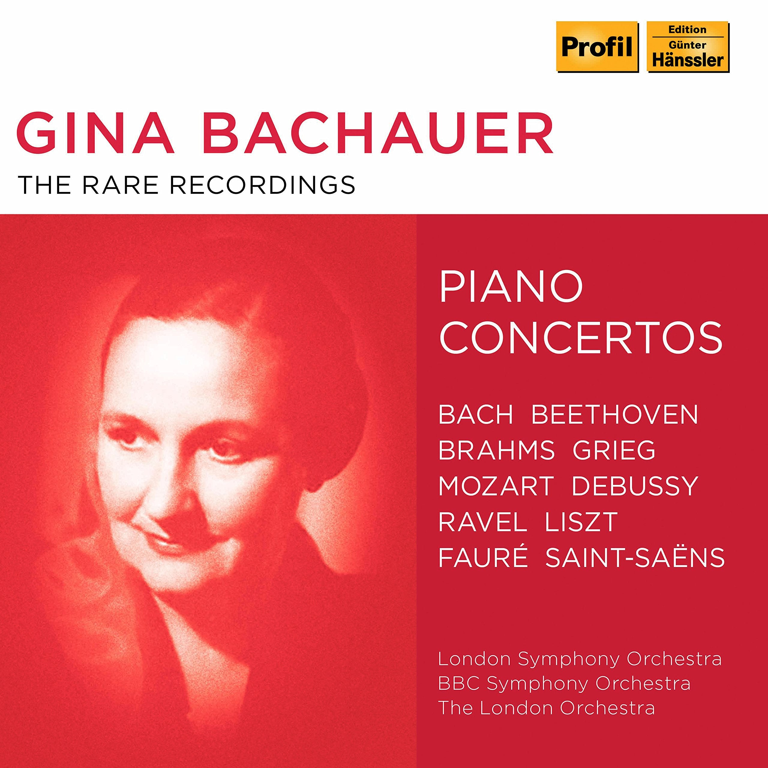 GINA BACHAUER, piano Classical