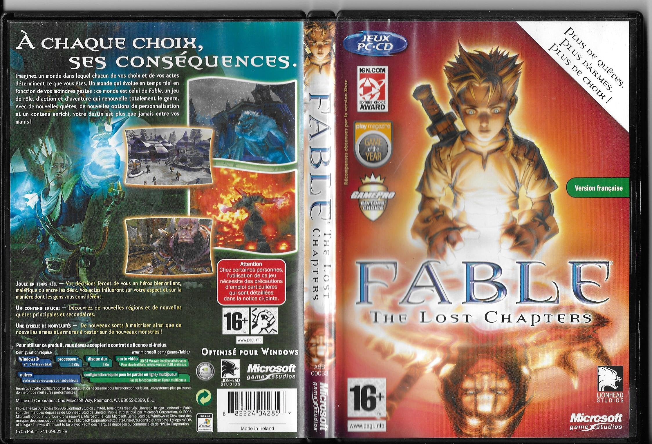 Fable the Lost Chapters game