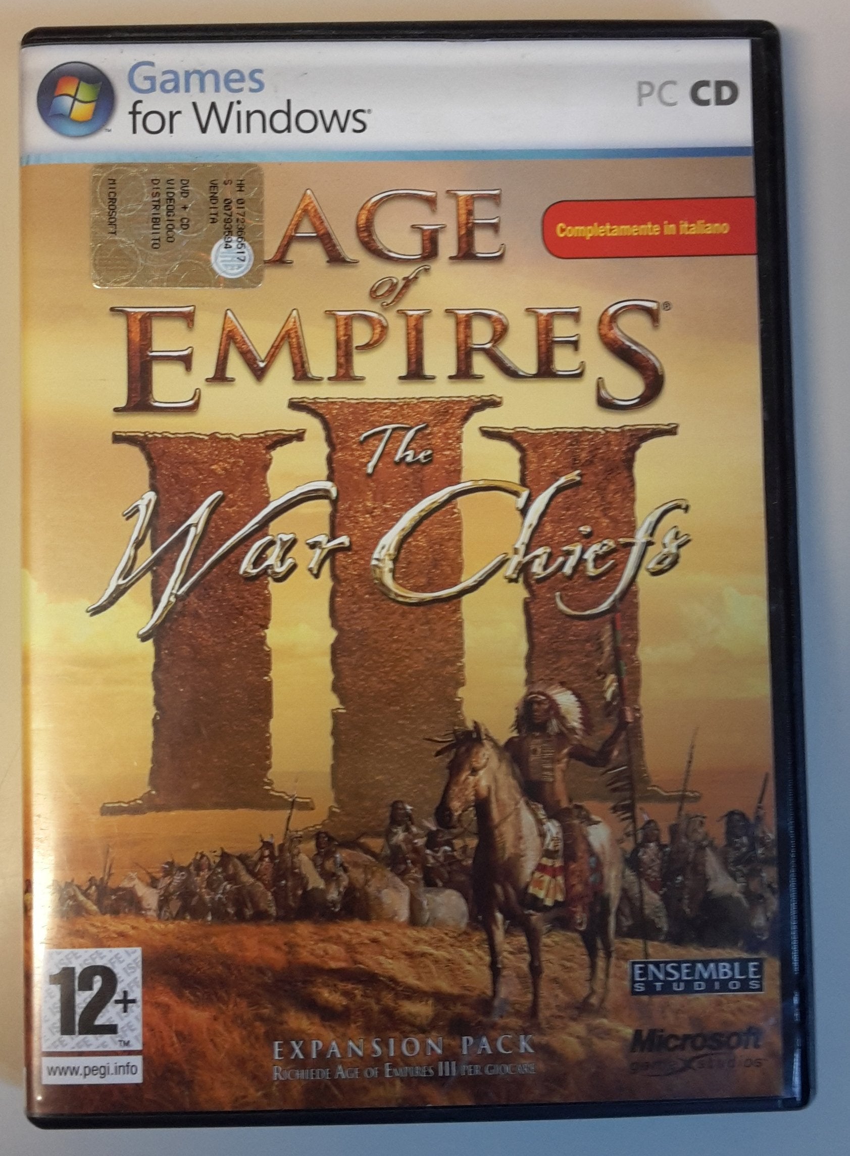 Age of Empires III: The WarChiefs Expansion Pack (PC CD) completamente in italiano game