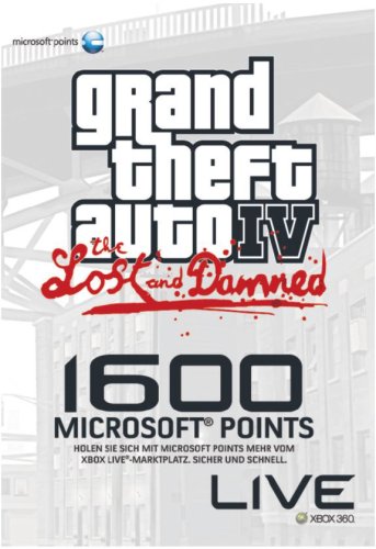 Xbox 360 - Xbox Live Microsoft Points Card - 1600 Punkte - GTA IV Limited Edition PC