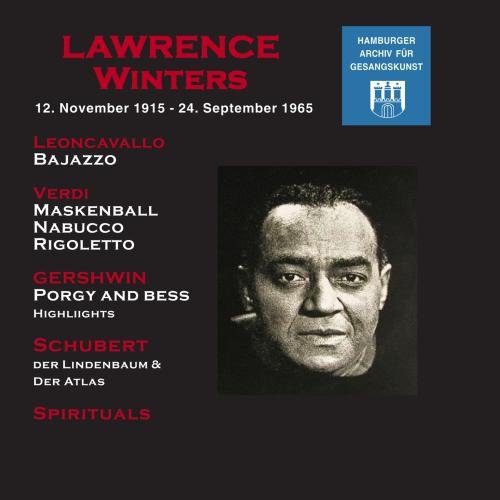 Lawrence Winters Arias, Lieder & Spirituals, Historical Recordings from 1950-56 Music