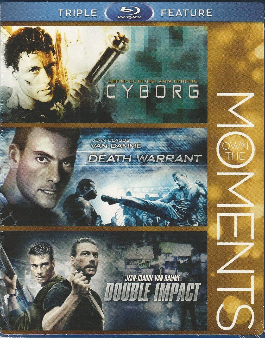 Blu-ray Triple Feature: Cyborg (1989) / Death Warrant (1990) / Double Impact (1991) - Jean-Claude Van Damme, dvd