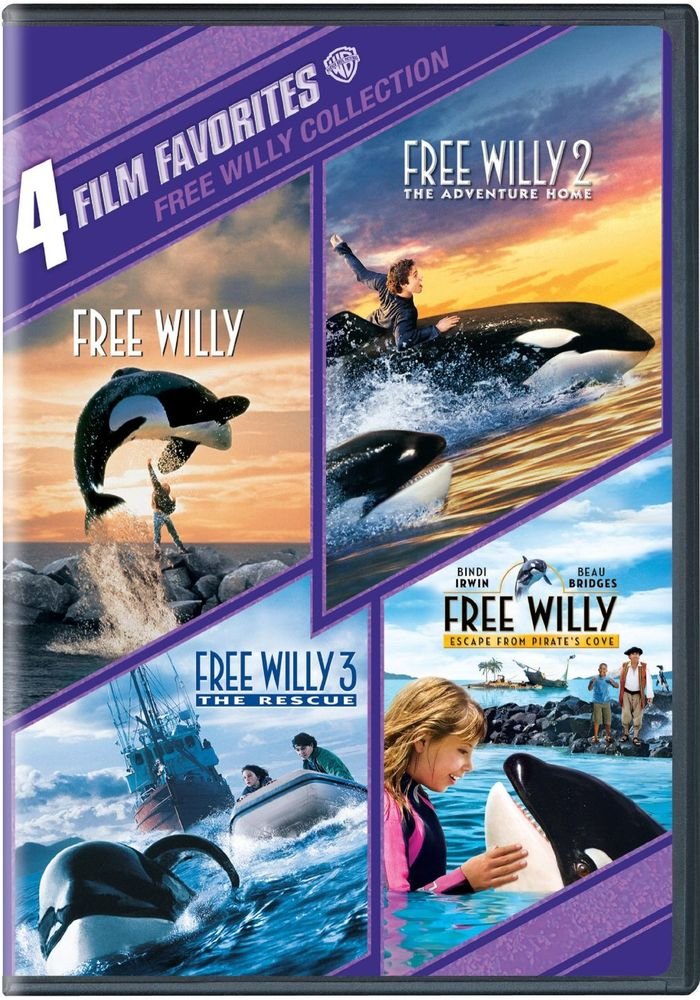 4 Film Favorites: Free Willy Collection (Free Willy / Free Willy 2: The Adventure Home / Free Willy 3: The Rescue / Free Willy 4) Movies