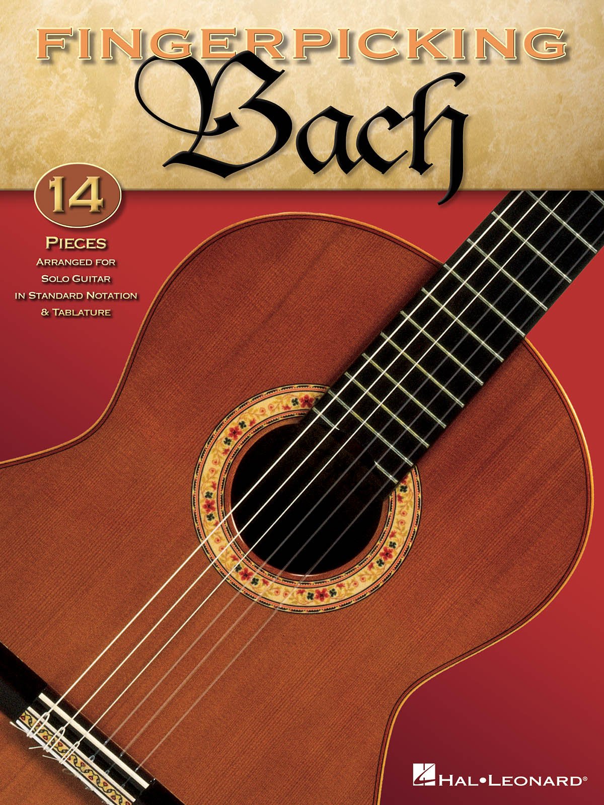 Fingerpicking Bach: 14 pieces arranged for solo guitar in standard notation & tablature Sheet Music