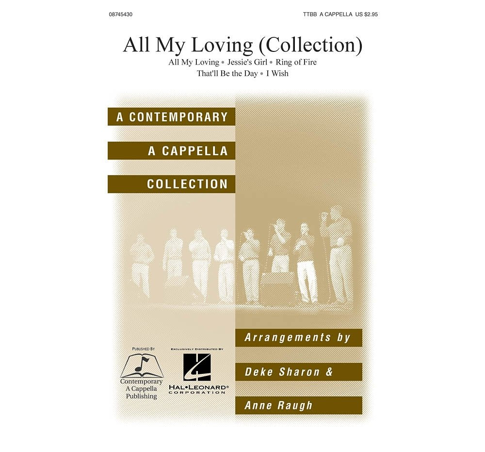 Hal Leonard All My Loving TTBB A Cappella arranged by Deke Sharon Books