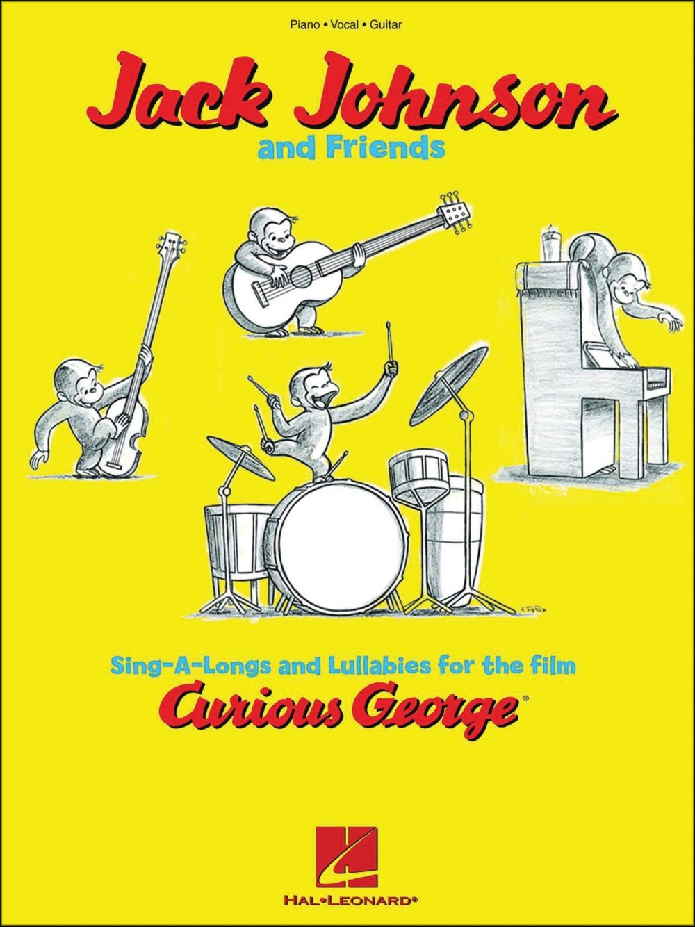 Jack Johnson And Friends Sing-A-Longs And Lullabies For The Film Curi (Piano/Vocal/guitar) Sheet Music