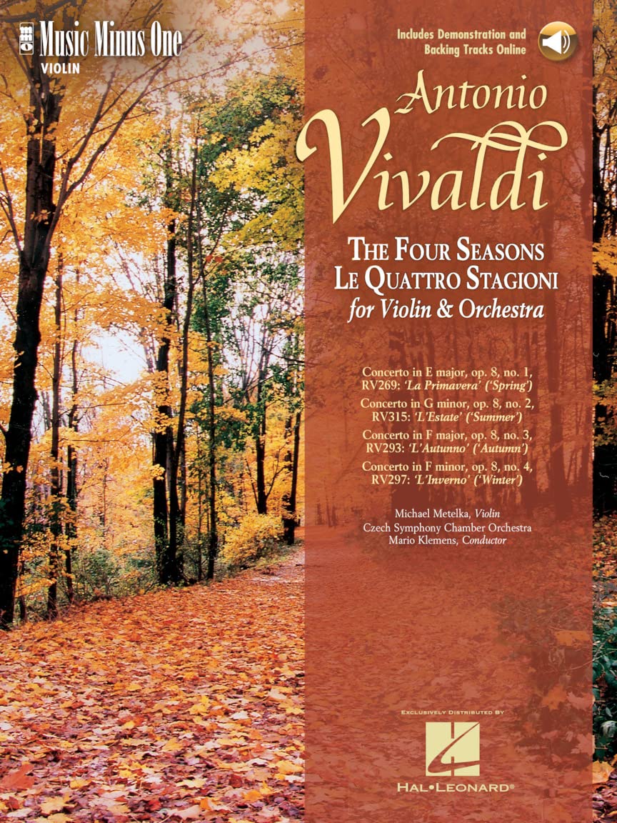 Vivaldi 'le Quattre Stagioni' 'the Four Seasons': For Violin and Orchestra, Op. 8, Nos. 1-4 Sheet Music