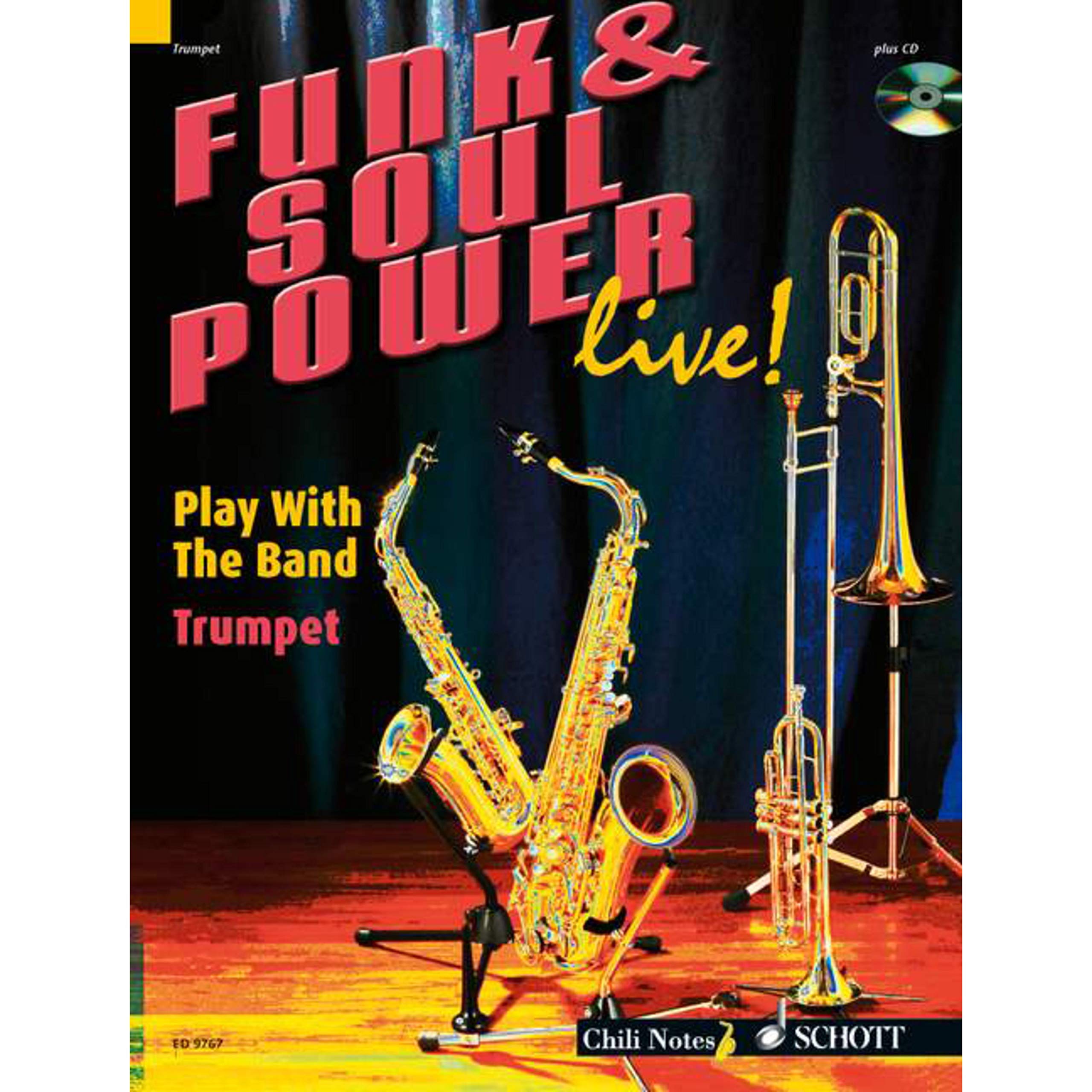 Funk & soul power live trompette +cd book