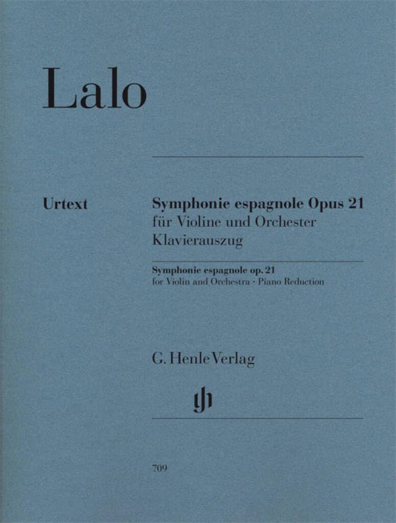 Symphonie Espagnole d-Moll Op 21. Violine, Klavier: Besetzung: Violine und Klavier (G. Henle Urtext-Ausgabe) book