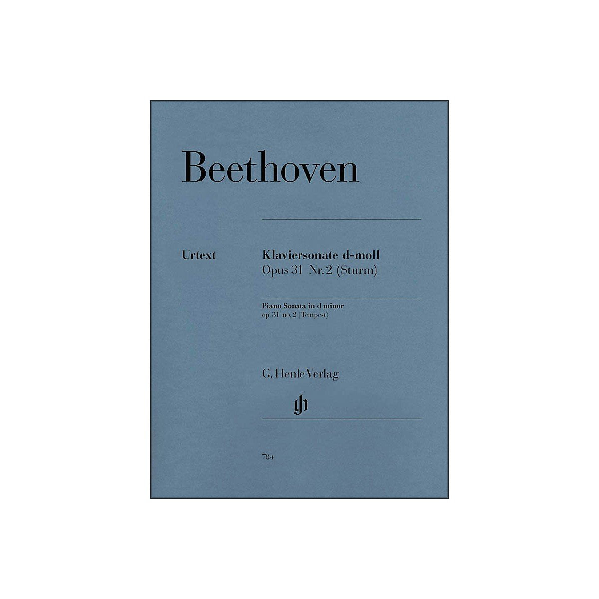 Sonate Op.31/2 ré min. (Tempête)+Préface - Piano book