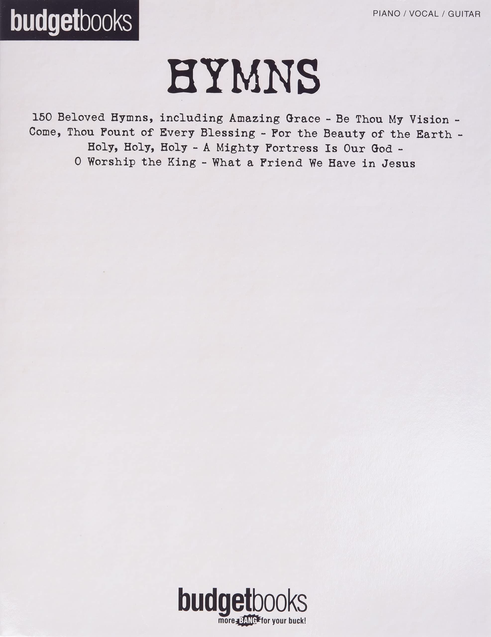 Hymns: Piano/Vocal/Guitar (Budget Books) Social Sciences