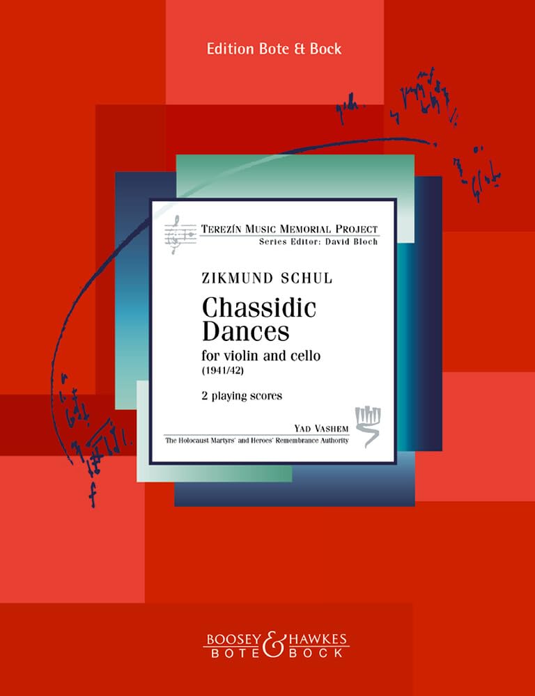 Deux danses hassidiques: op. 15. violin and cello. Partition d'exécution. book
