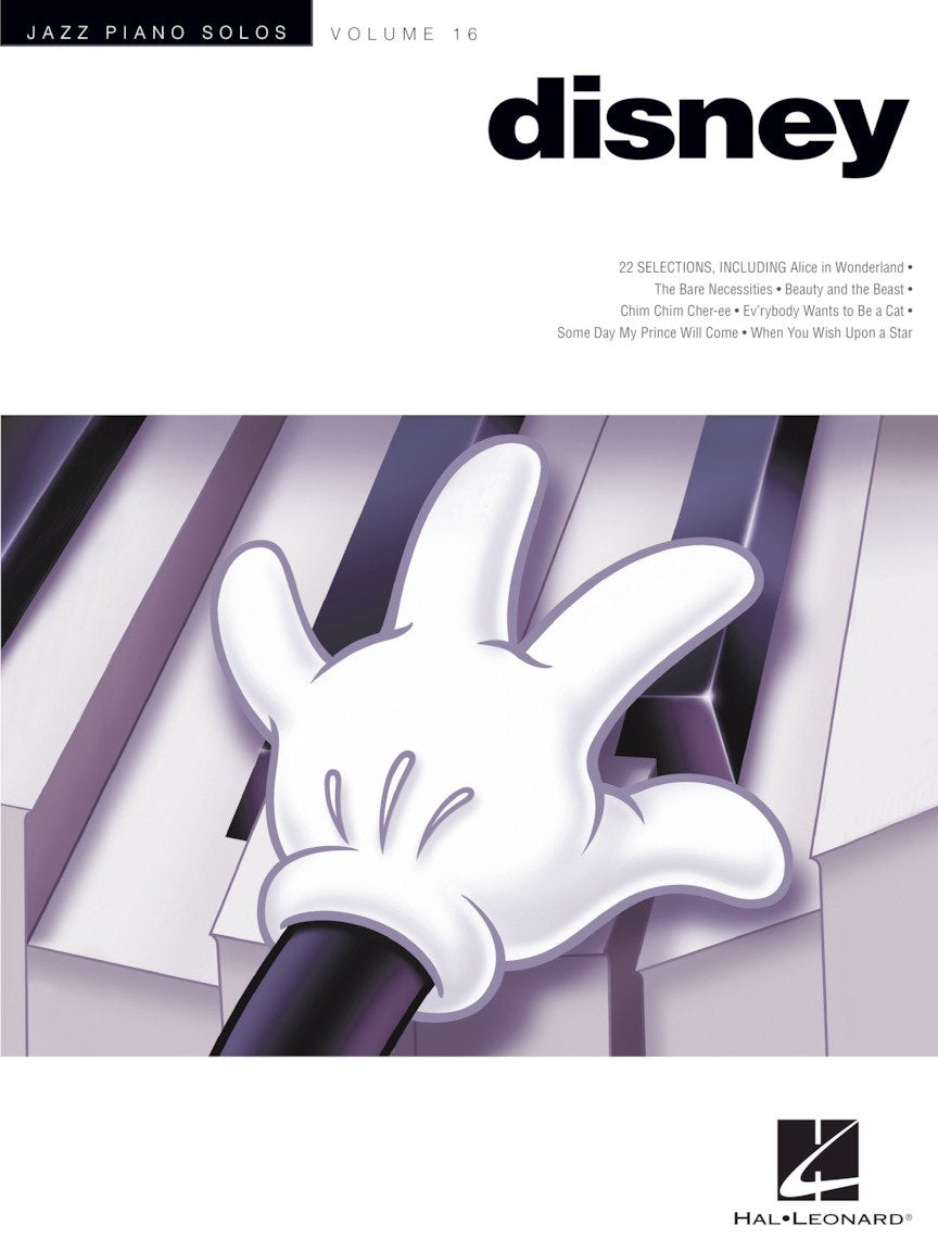 Disney, for Piano: Songbook für Klavier (Jazz Piano Solos, Band 16) Sheet Music