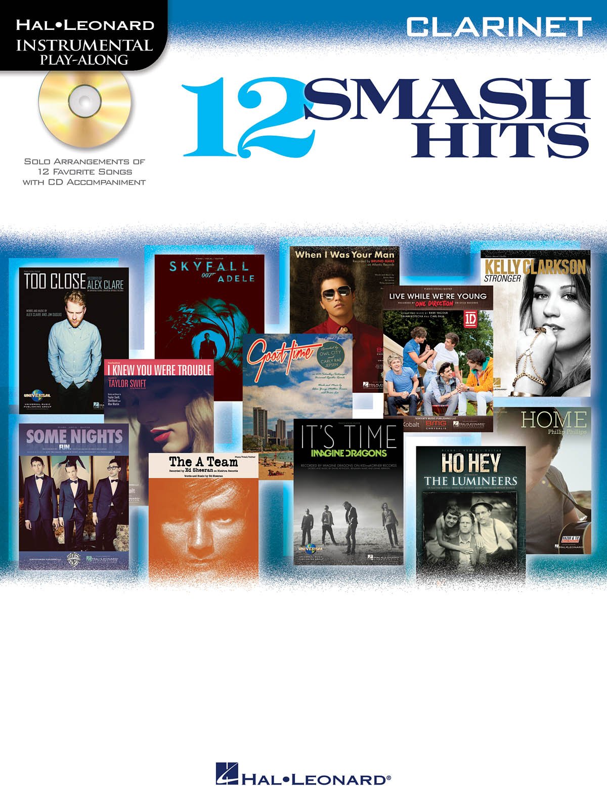 Hal Leonard Instrumental Play-Along: 12 Smash Hits -For Clarinet-: Noten, CD, Play-Along für Klarinette Sheet Music