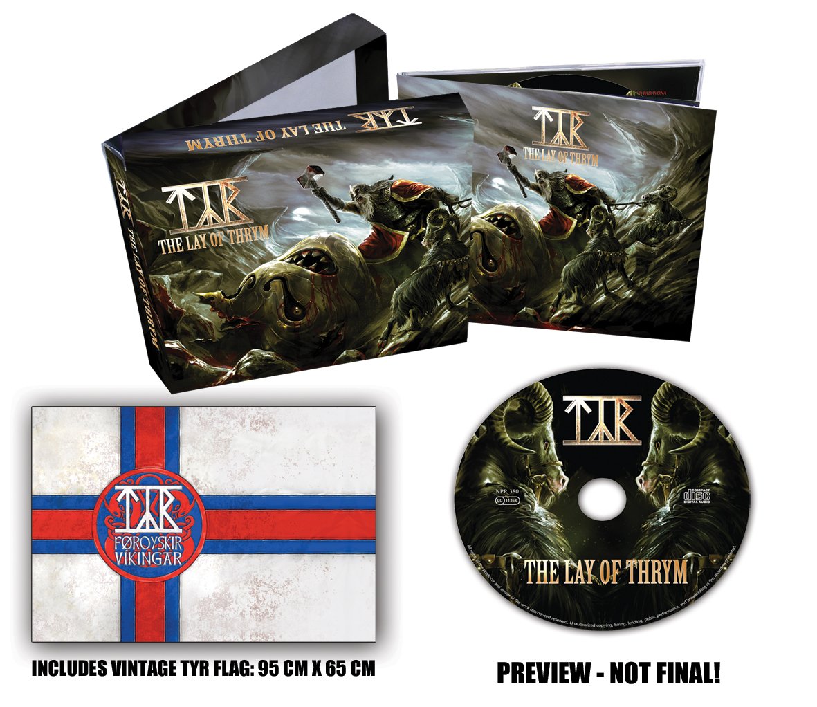 The Lay of Thrym (Limited Deluxe Box: Digipack + Flagge) Metal & Hardrock