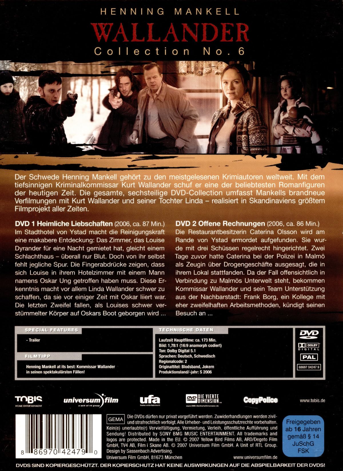 Wallander Collection No. 6 Movies