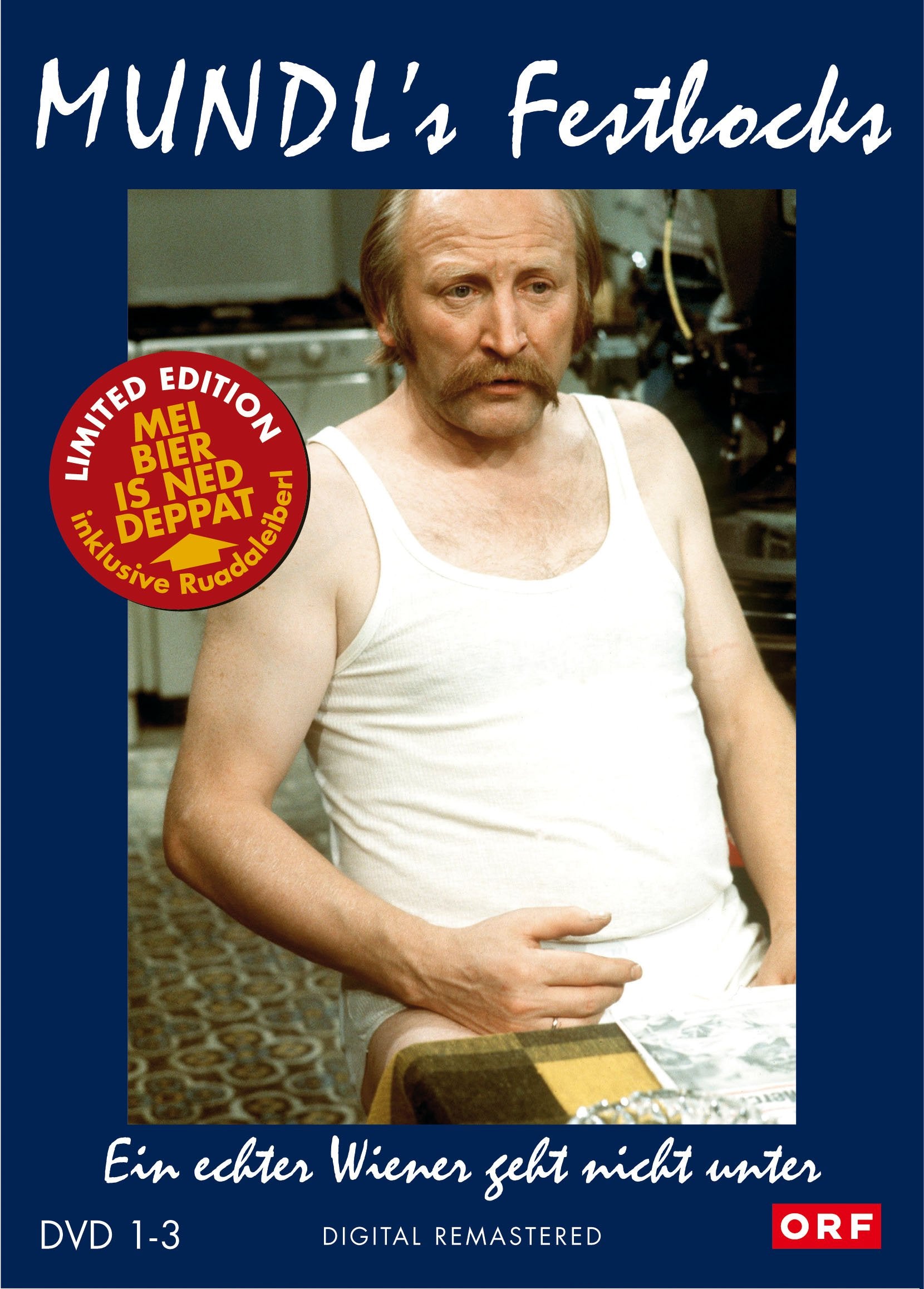 Edmund's Festbocks - Mundl - Ein echter Wiener geht nicht unter DVD 1-3 + T-Shirt "Mei Bier Is Ned Deppat" Ltd. Box Movies