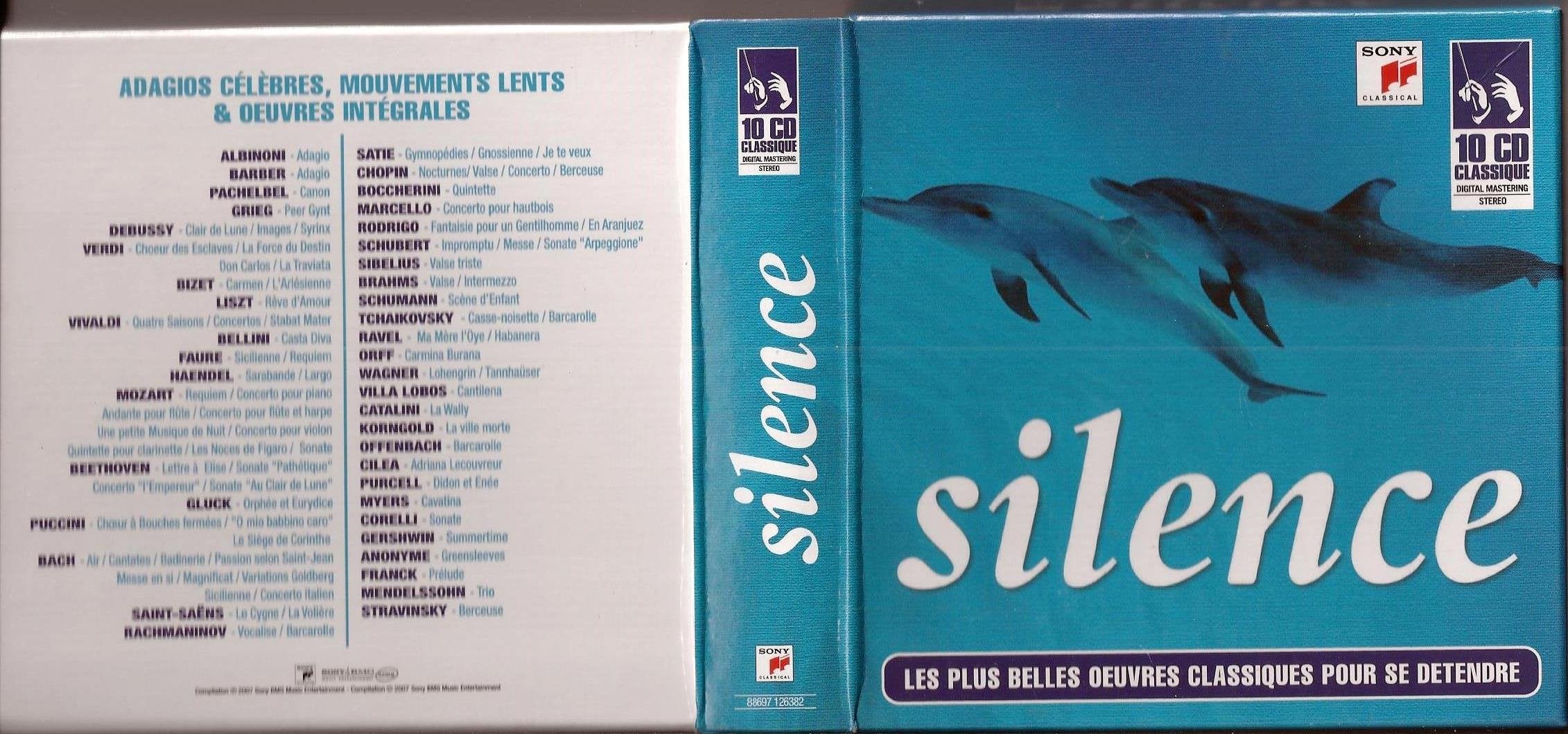 Coffret 10 CD : Silence - Les Plus Beaux Airs Classiques pour se détendre Classical