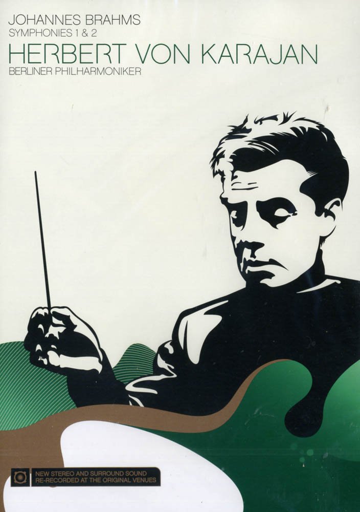 Herbert Von Karajan : Johannes Brahms Symphonies1 & 2 dvd