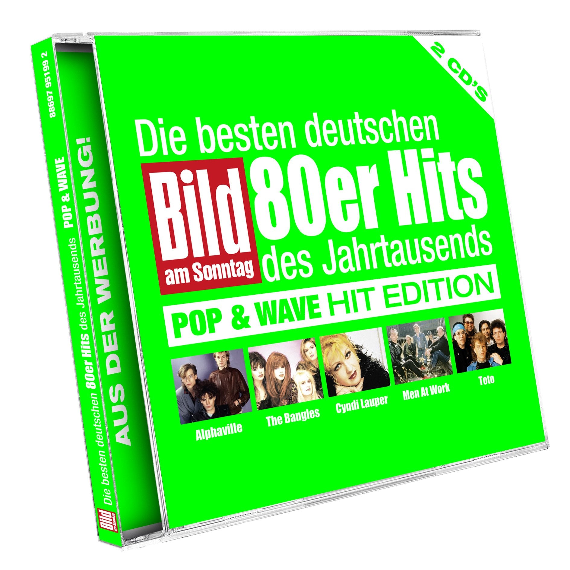 Die besten deutschen 80er Hits des Jahrtausends, Pop & Wave Hit Edition, 2 Audio-CDs Books