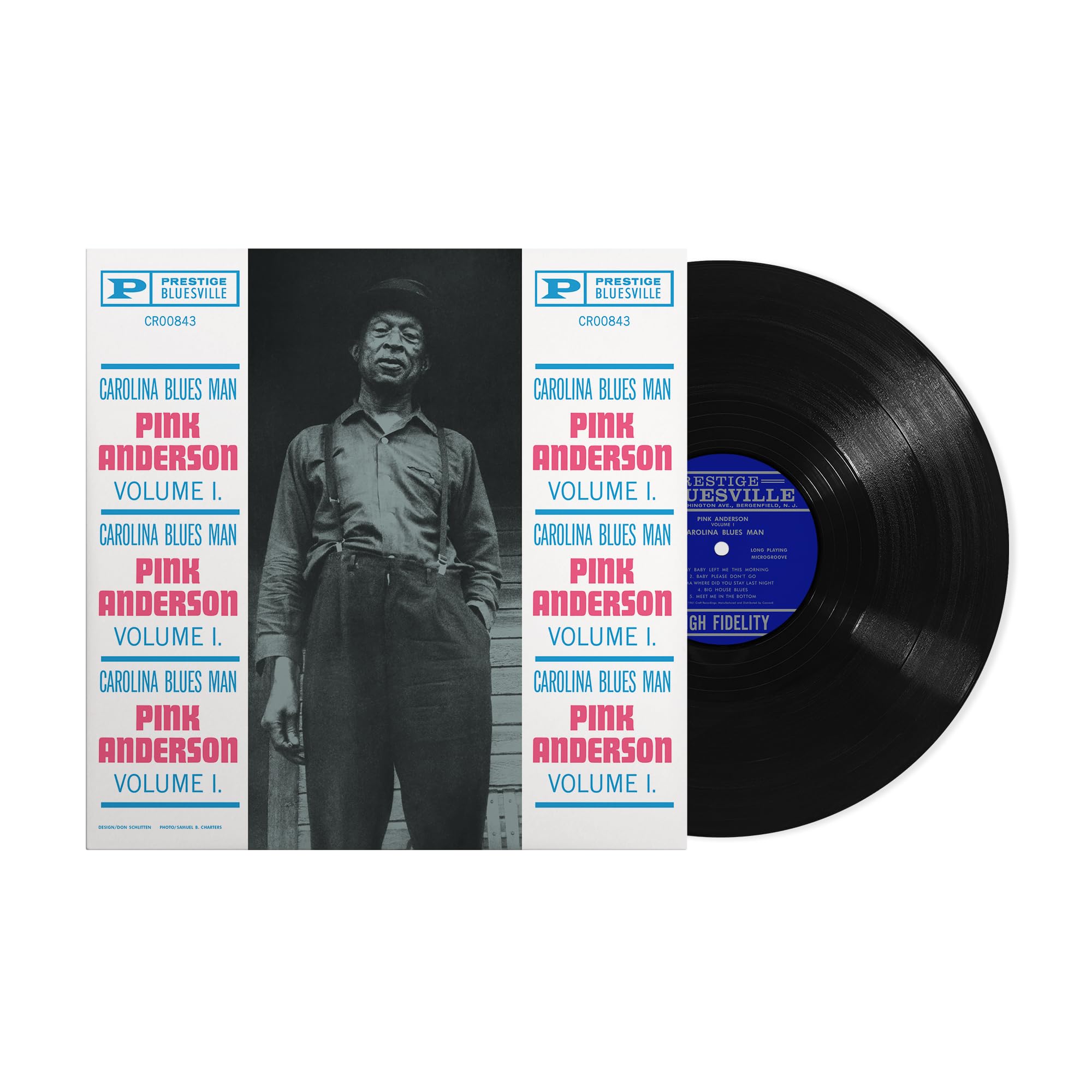 Vol. 1: Carolina Blues Man (Bluesville Acoustic Sounds Series LP) Music
