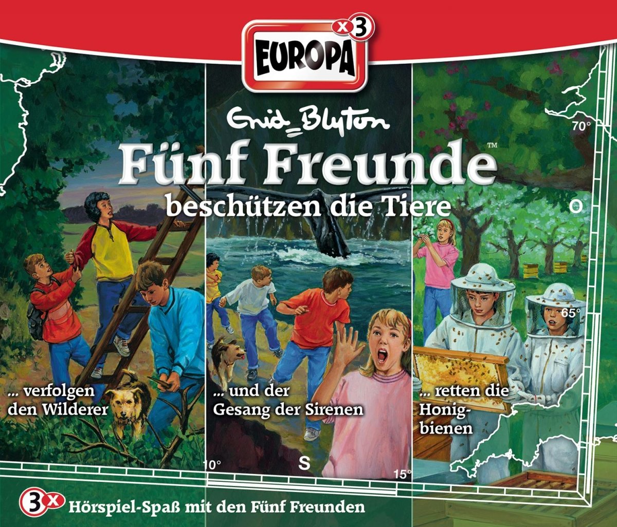 Fünf Freunde Box 20 ... beschützen die Tiere (74 / 84 / 90) Children & Young People Audio Books