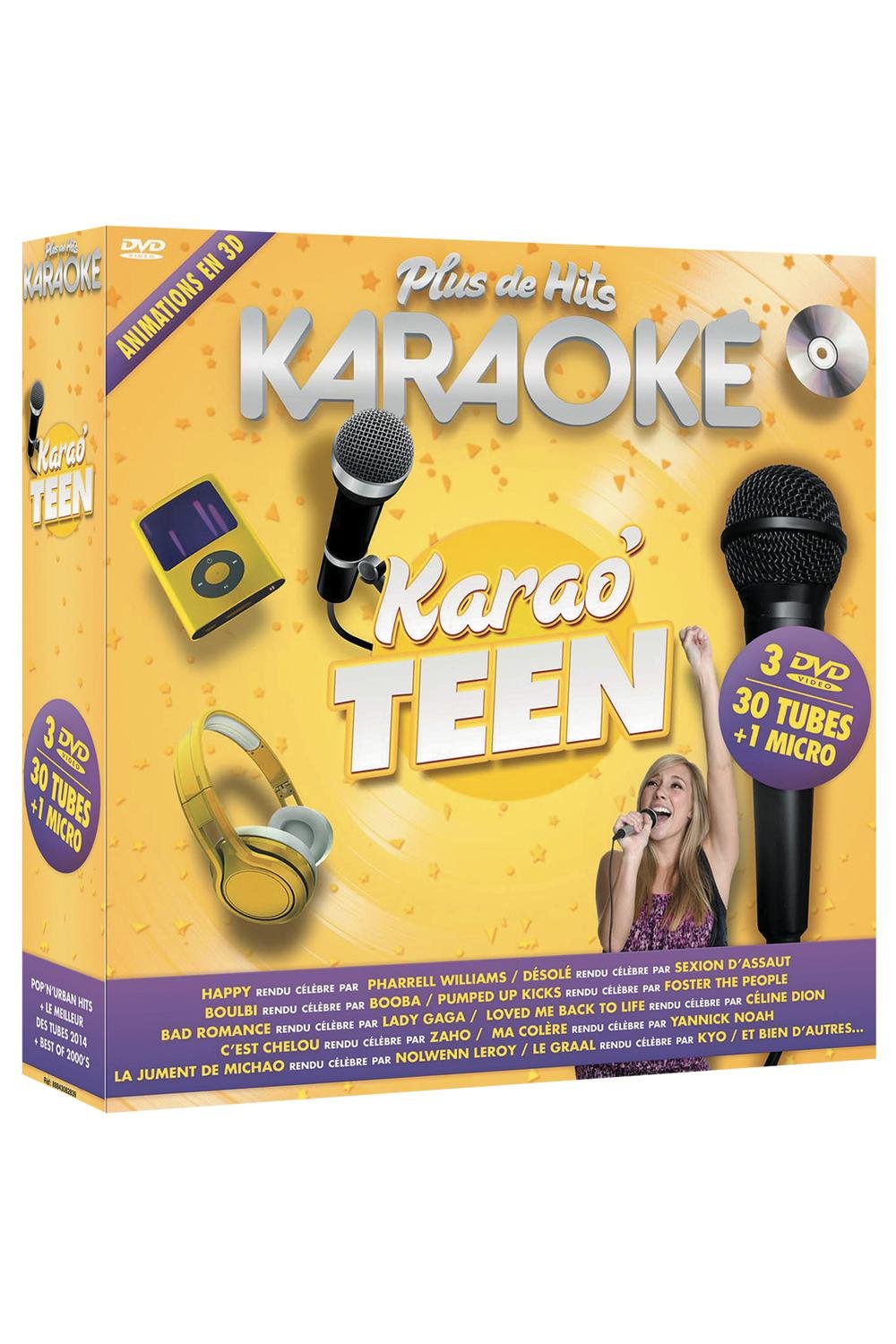 Plus de hits karaoké : karao' teen - coffret 3 DVD + micro Films