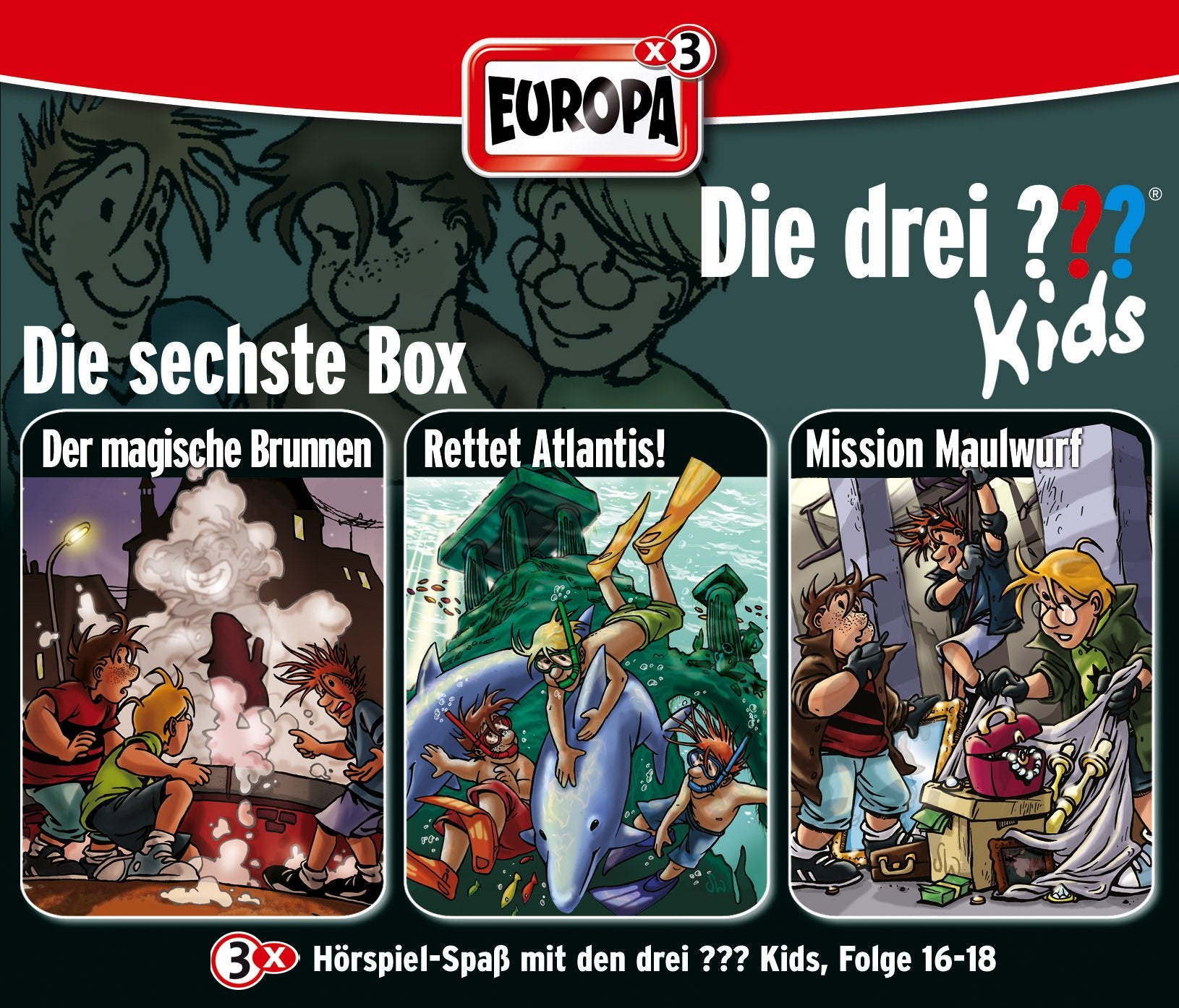 Die drei ??? Kids 3er Box 06. Folgen 16-18 (drei Fragezeichen) 3 CDs Children & Young People