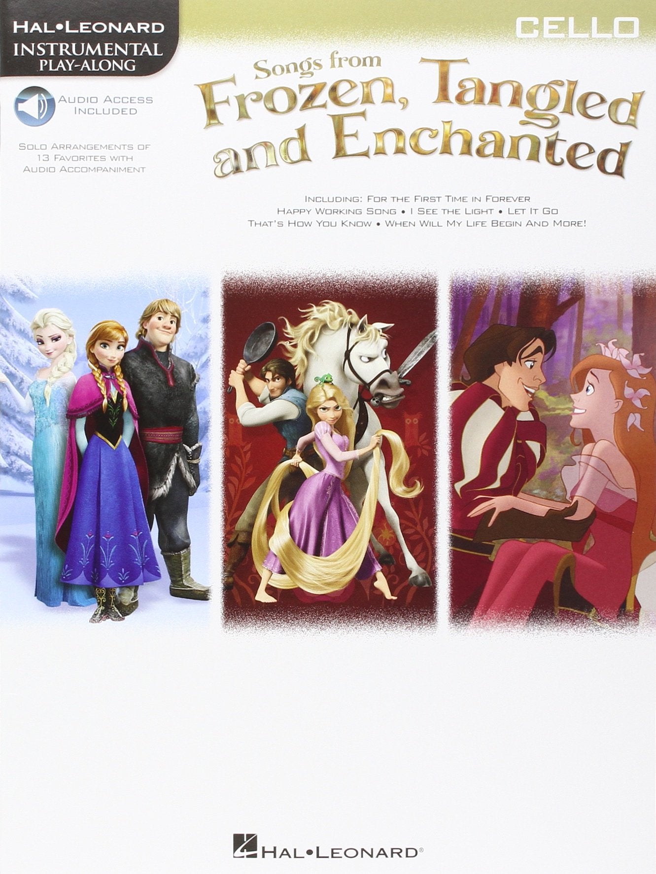 Instrumental Play-Along: Songs From Frozen, Tangled & Enchanted - Cello Books