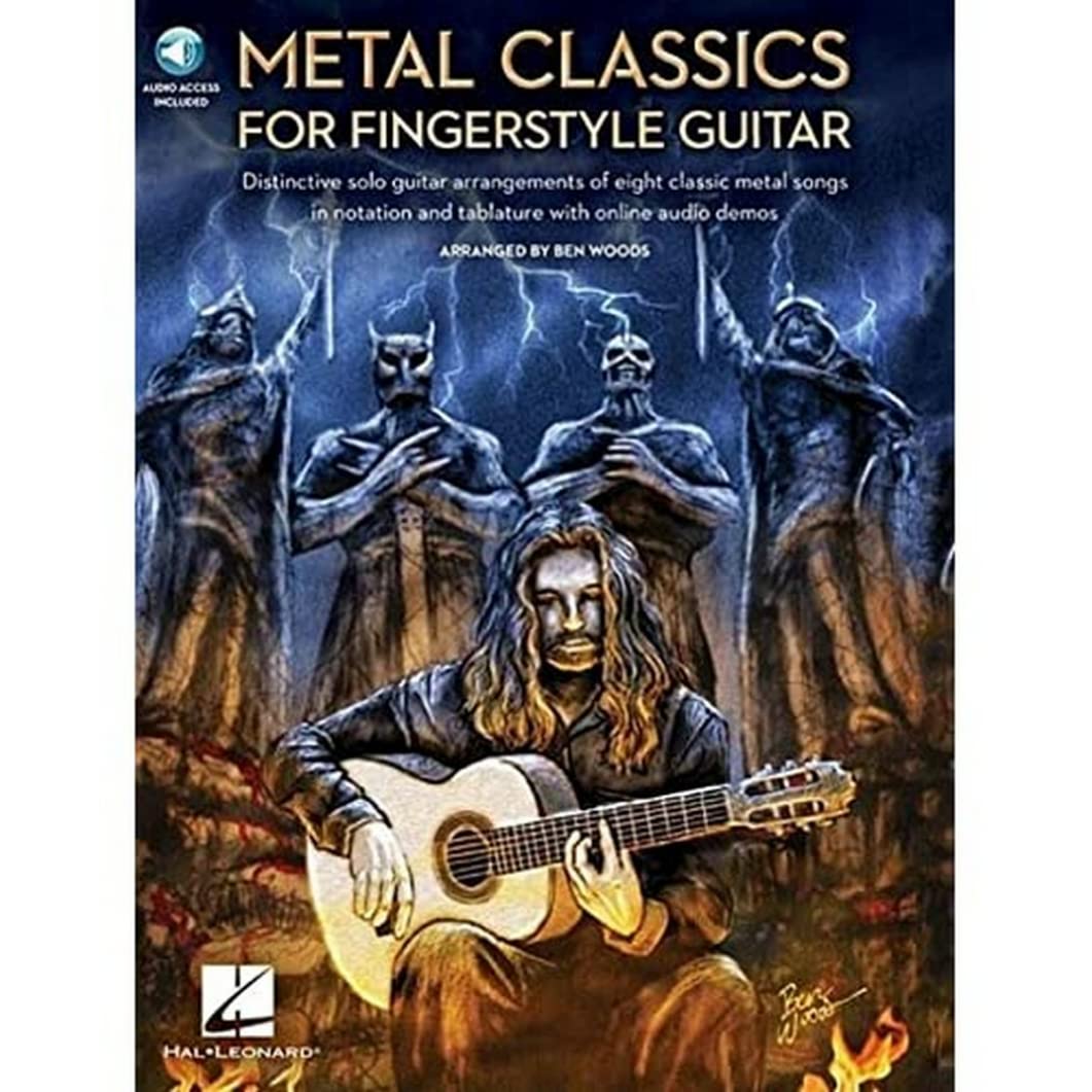 Metal Classics for Fingerstyle Guitar: Distinctive Solo Guitar Arrangements of Eight Classic Metal Songs in Notation and Tablature With Online Audio Demos Sheet Music