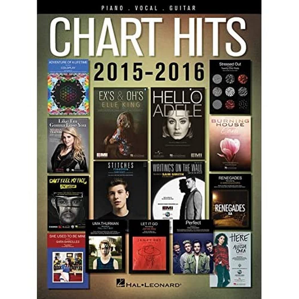 Chart Hits Of 2015-2016 (Piano Vocal Guitar Songbook): Songbook für Klavier, Gesang, Gitarre (Chart Hits of Piano Vocal Guitar) Social Sciences