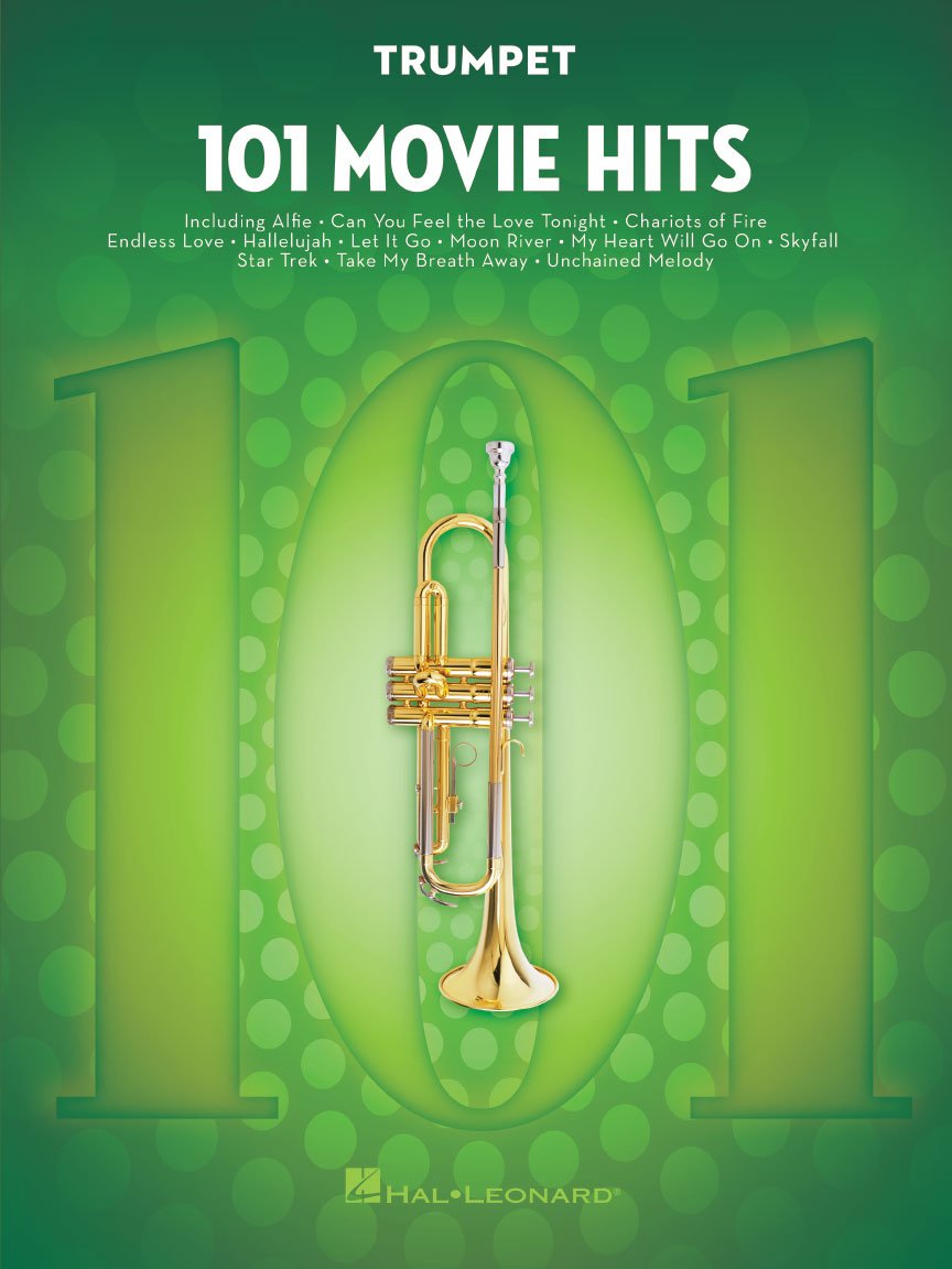 101 Movie Hits Trumpet Sheet Music Songbook Instrumental Folio for All Levels Includes My Heart Will Go On, Mission Impossible, Eye of the Tiger, the Pink Panther and More Stationery