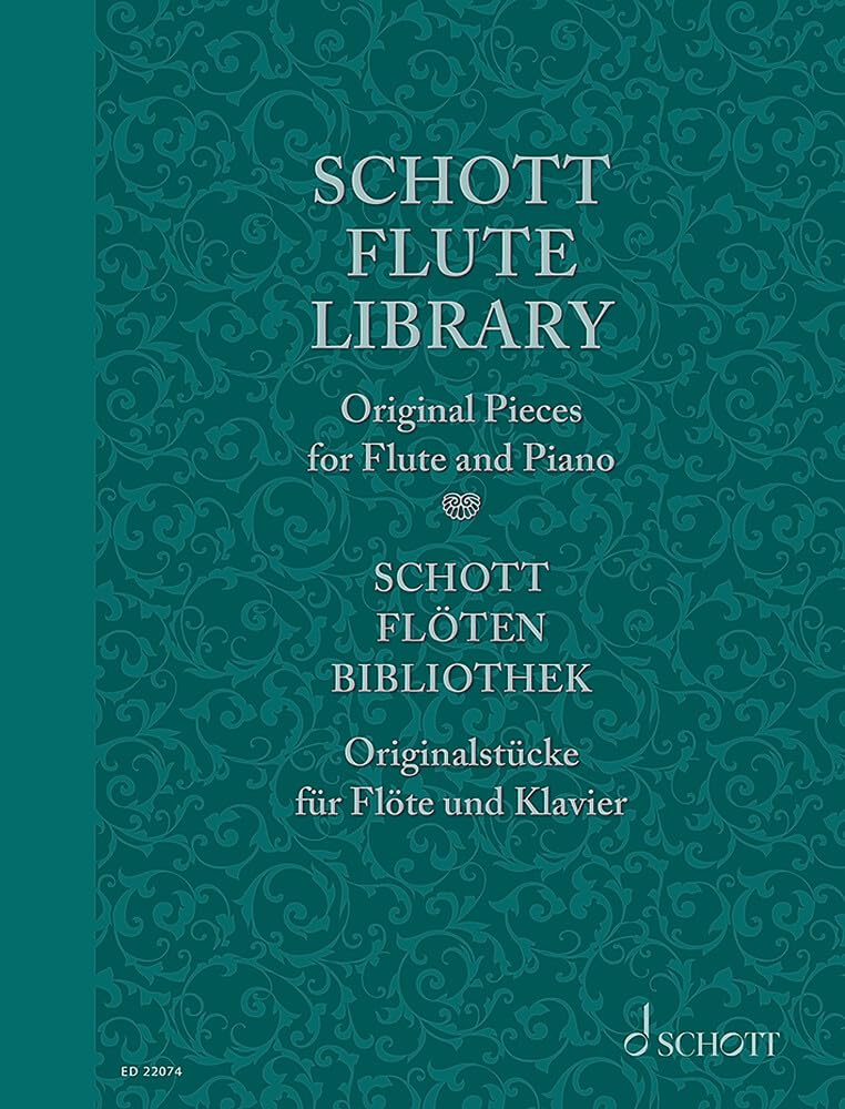 Schott Flöten-Bibliothek: Originalstücke. Flöte und Klavier, Basso ad libitum. Partitur und Stimme. (Schott Library Series) Art & Literature