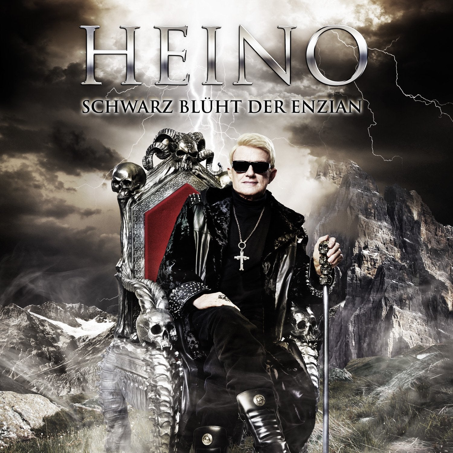 Schwarz blüht der Enzian Pop