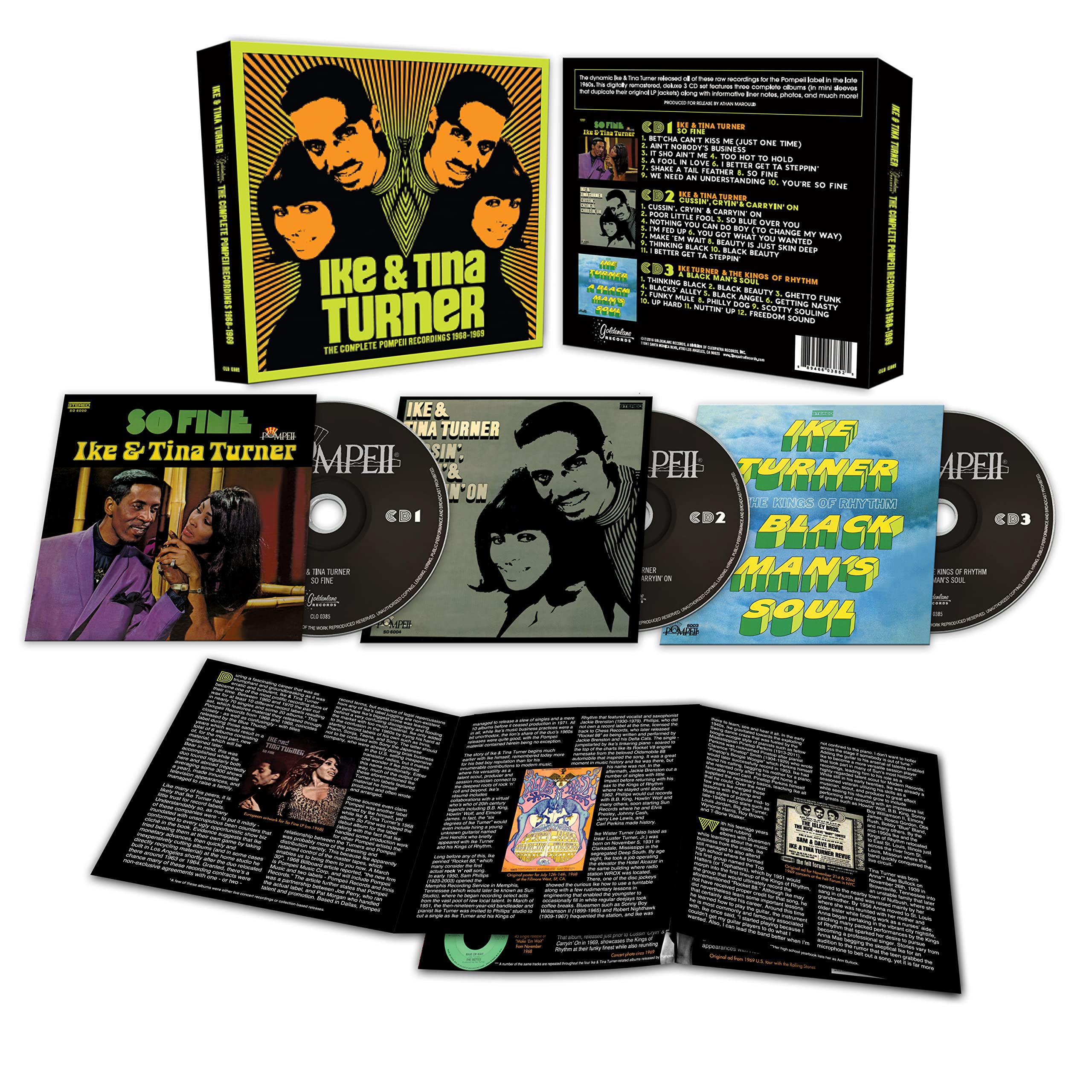 Ike & Tina Turner - Complete Pompeii Recordings 1968-19 Funk, R&B & Soul