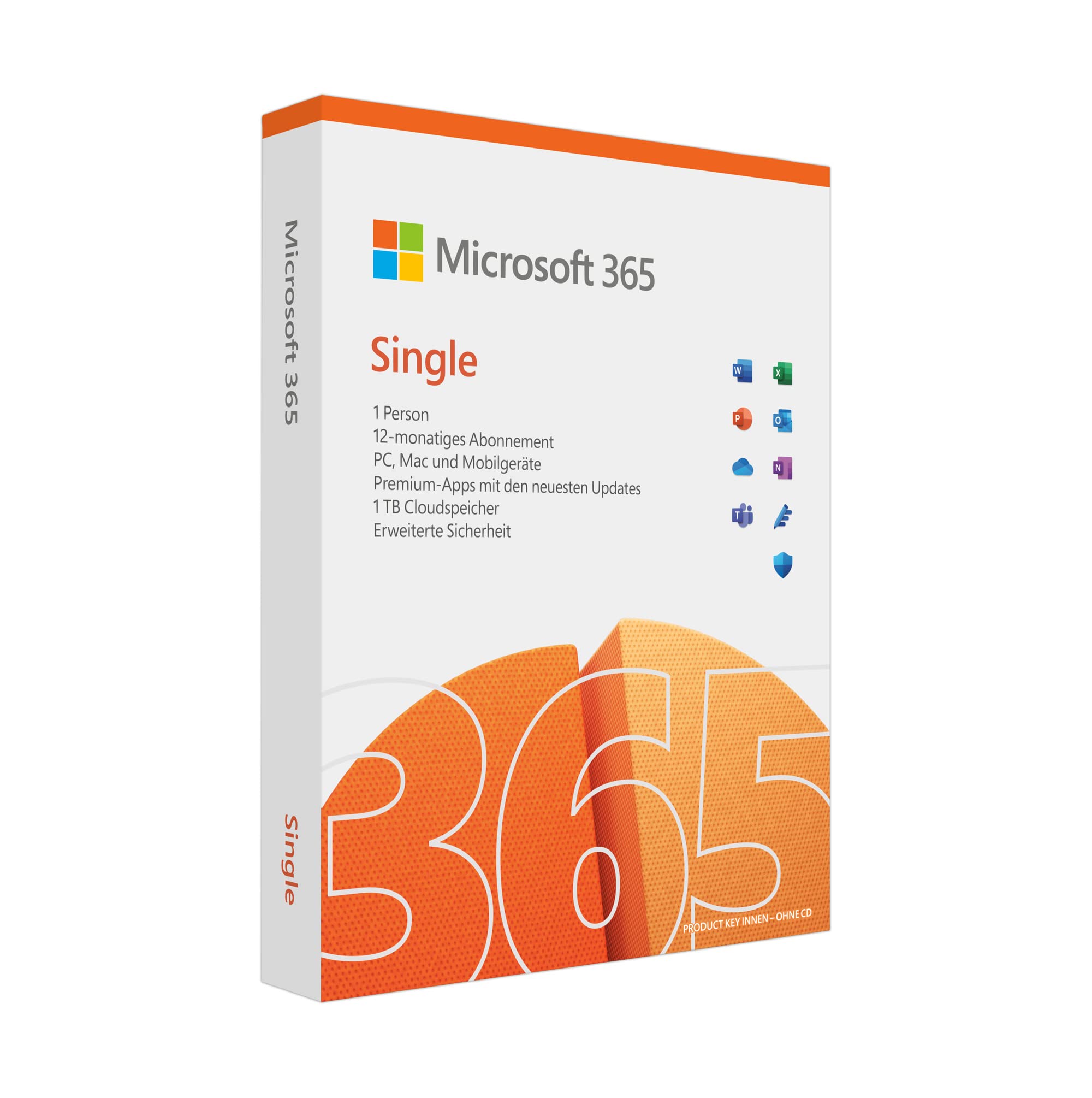 Microsoft 365 Single (inkl. Microsoft Defender) | 1 Nutzer | Mehrere PCs/Macs, Tablets und mobile Geräte | 1 Jahresabonnement | Box Other software