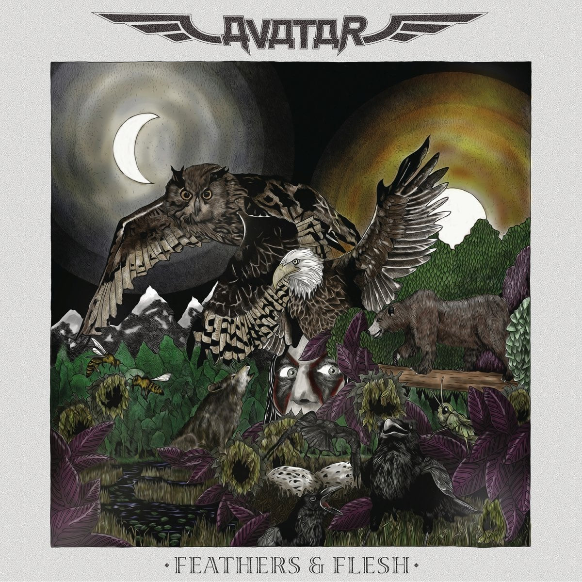 Feathers & Flesh (2LP im Klappcover, Vinylfarben: gelb und transparent-orange) Metal & Hardrock