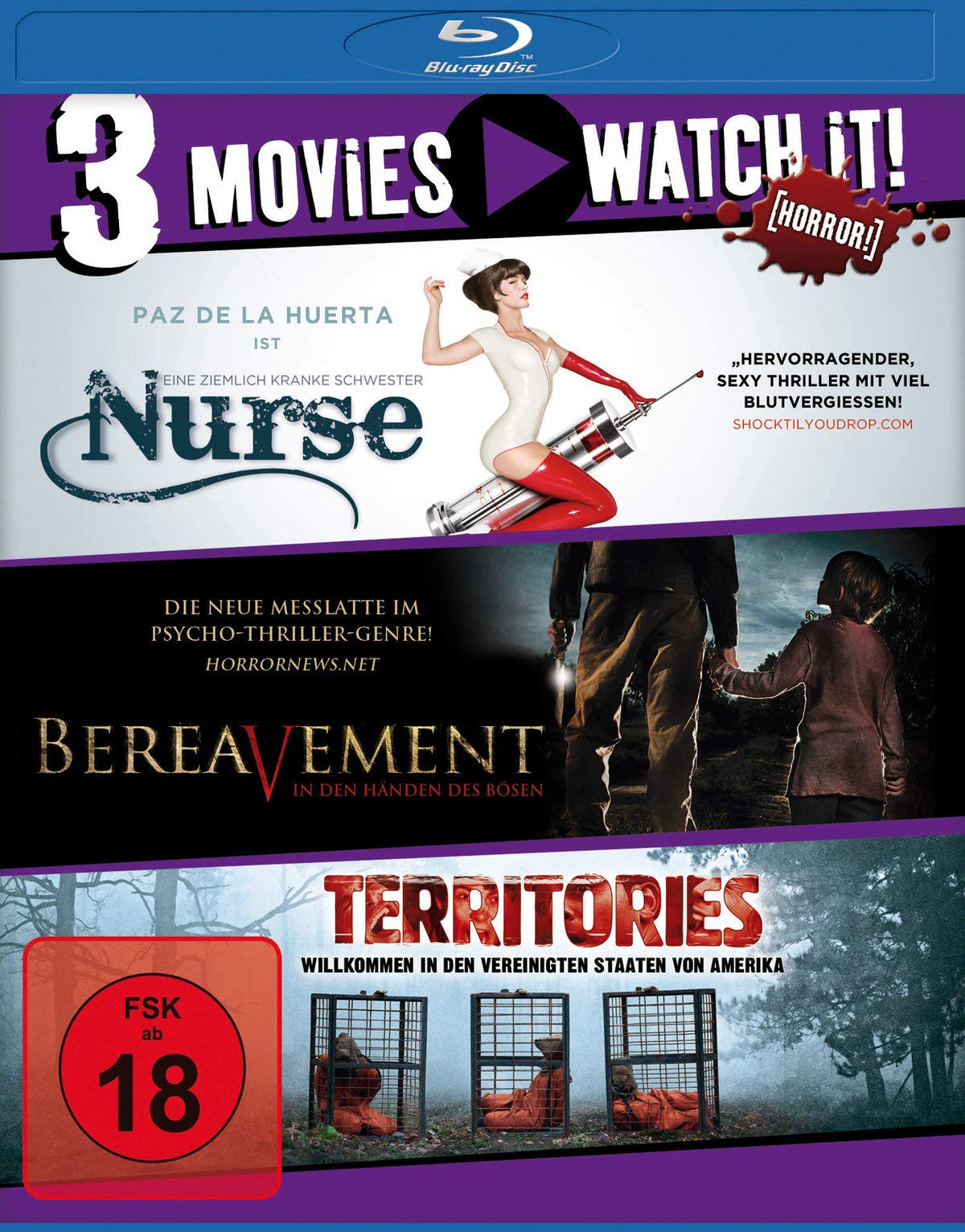 Territories/Bereavement - In den Händen des Bösen/Nurse - Eine ziemlich kranke Schwester Films