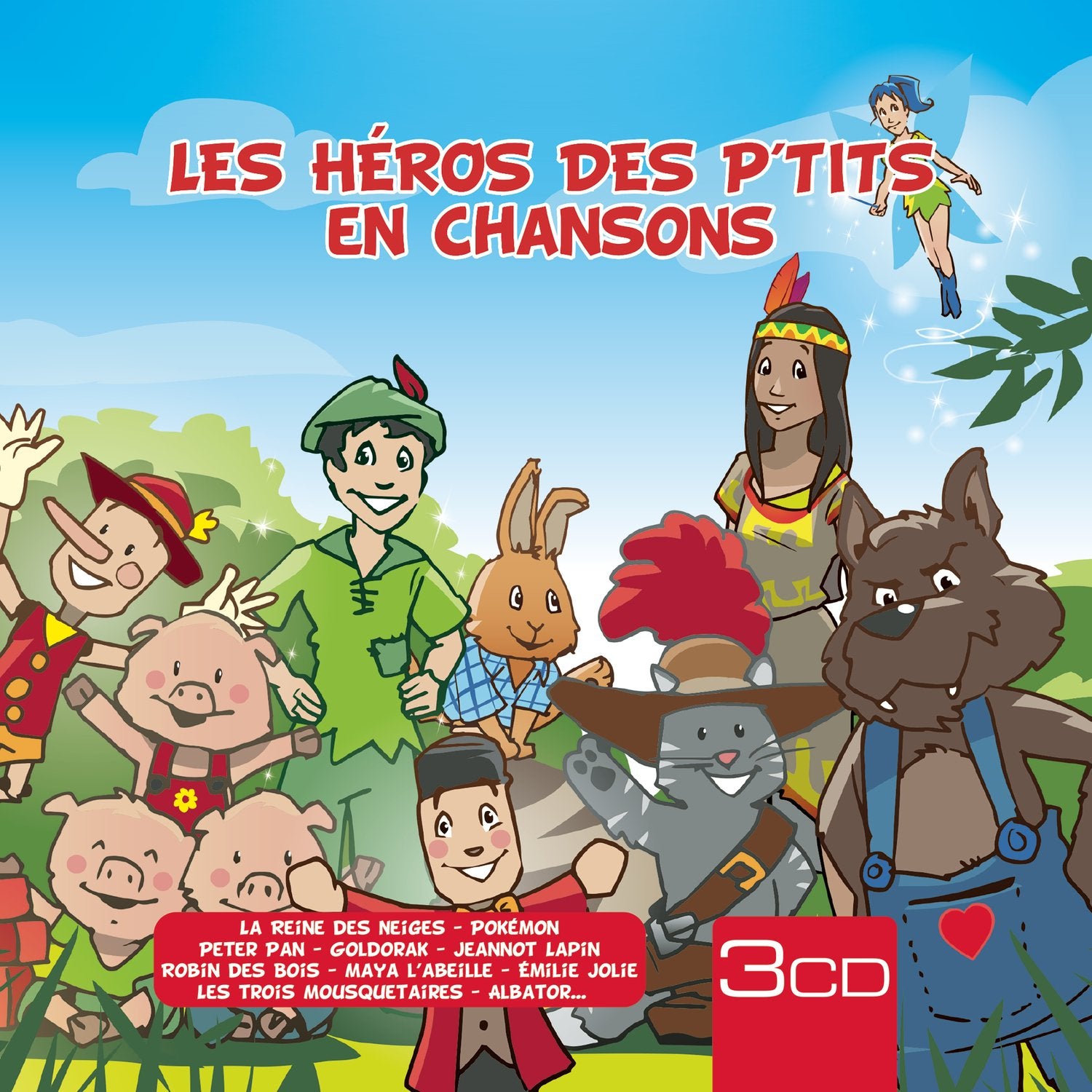 Les Héros des P'Tits en Chansons cd