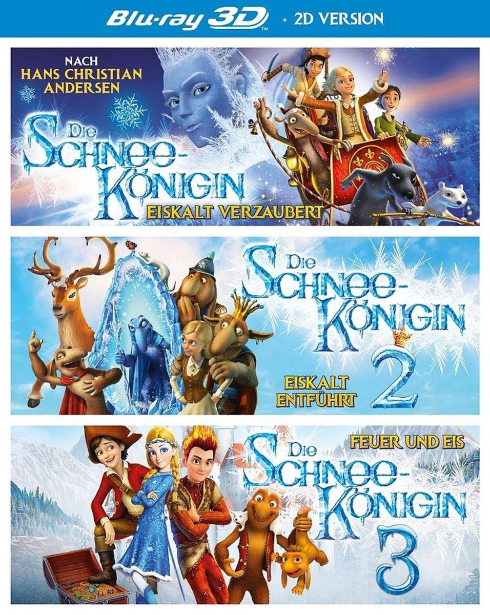 Die Schneekönigin 1-3 Box (3 Blu-ray 3D) ( inkl. 2D-Version) Films