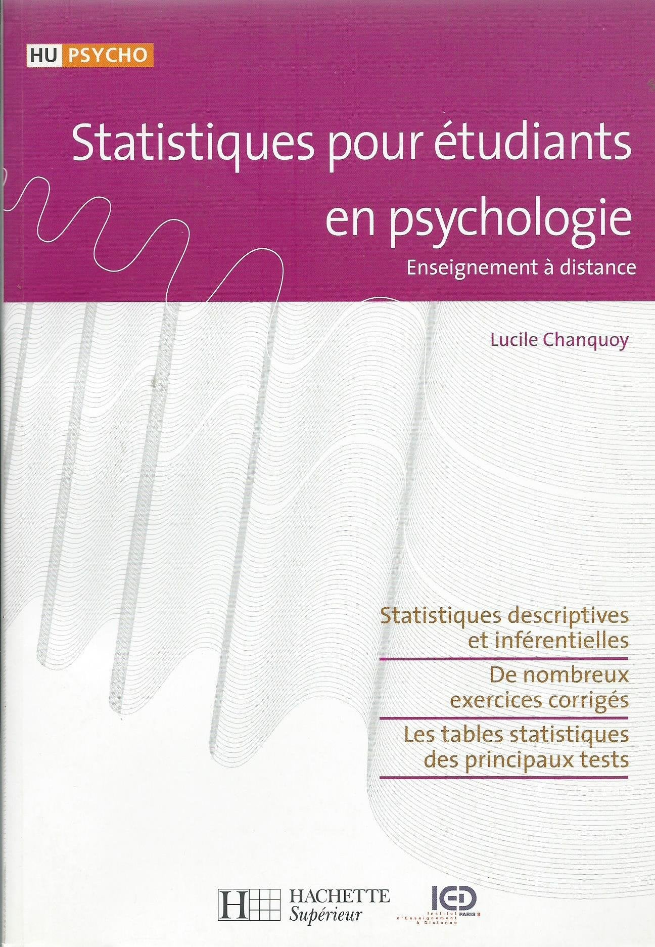 statistiques pour étudiants en psychologie Books