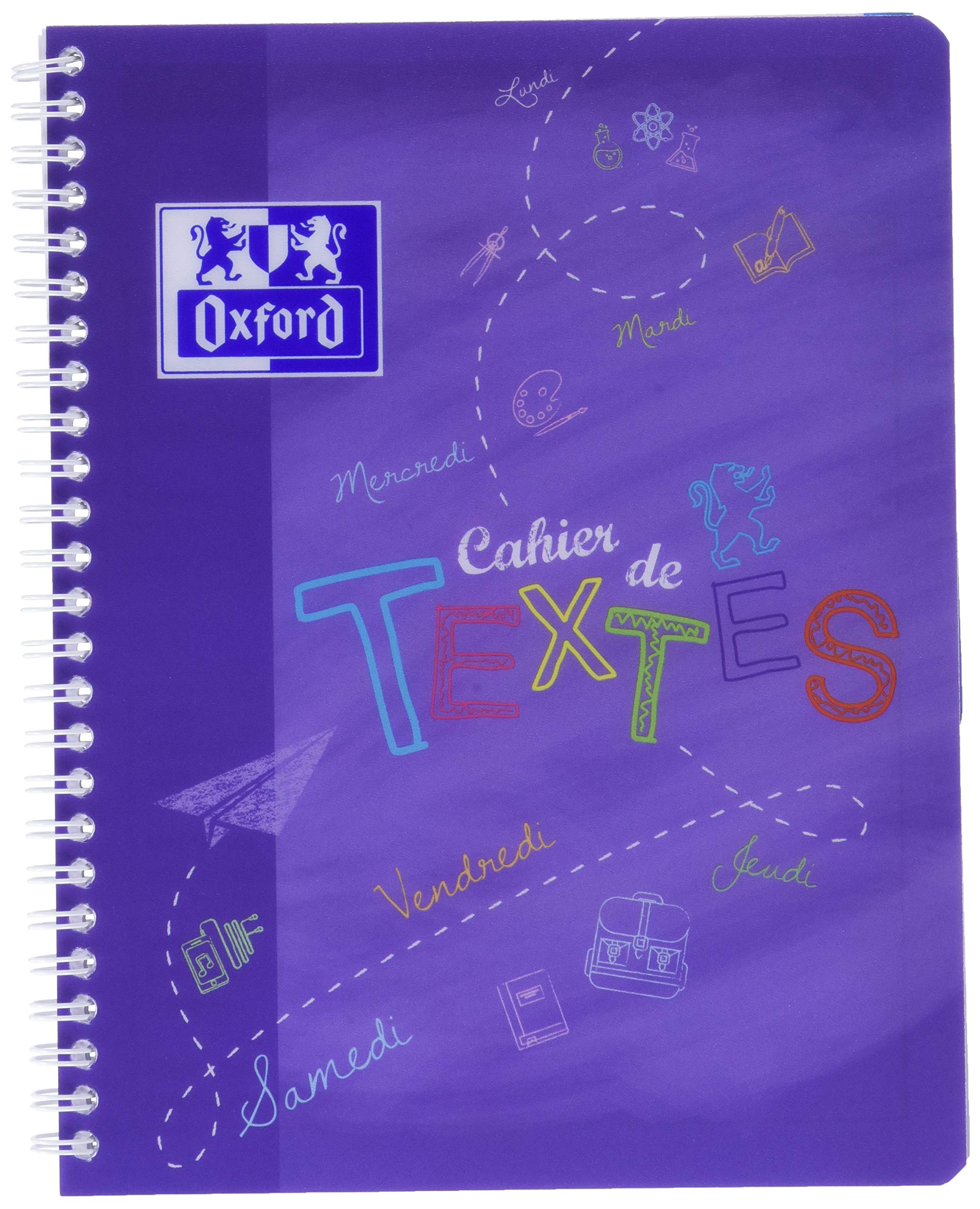 Oxford 92932 Spiralheft, mit Texten, Polypropylen-Einband, 170 x 220 mm, Grün Books