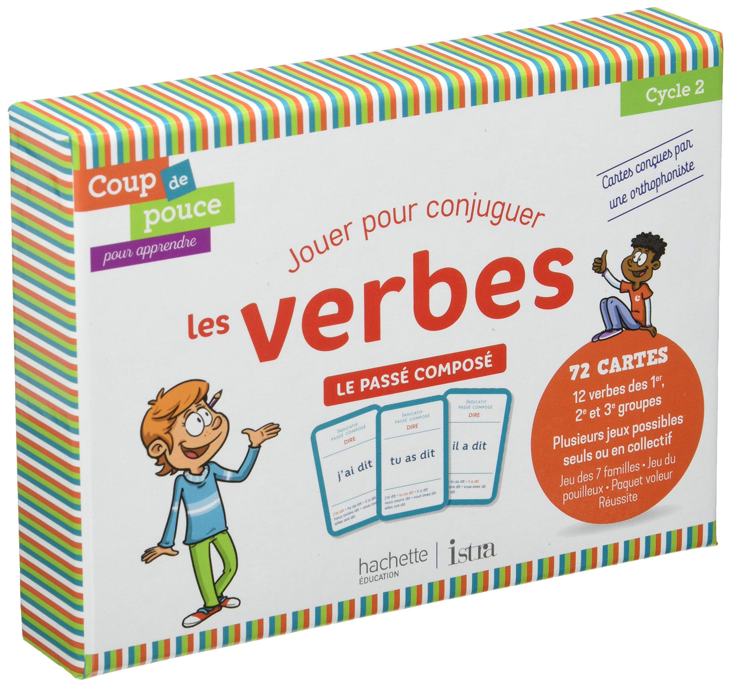 Coup de pouce pour apprendre Hachette Istra - Jeu de cartes - Le Passé composé - 2020 Study Guides