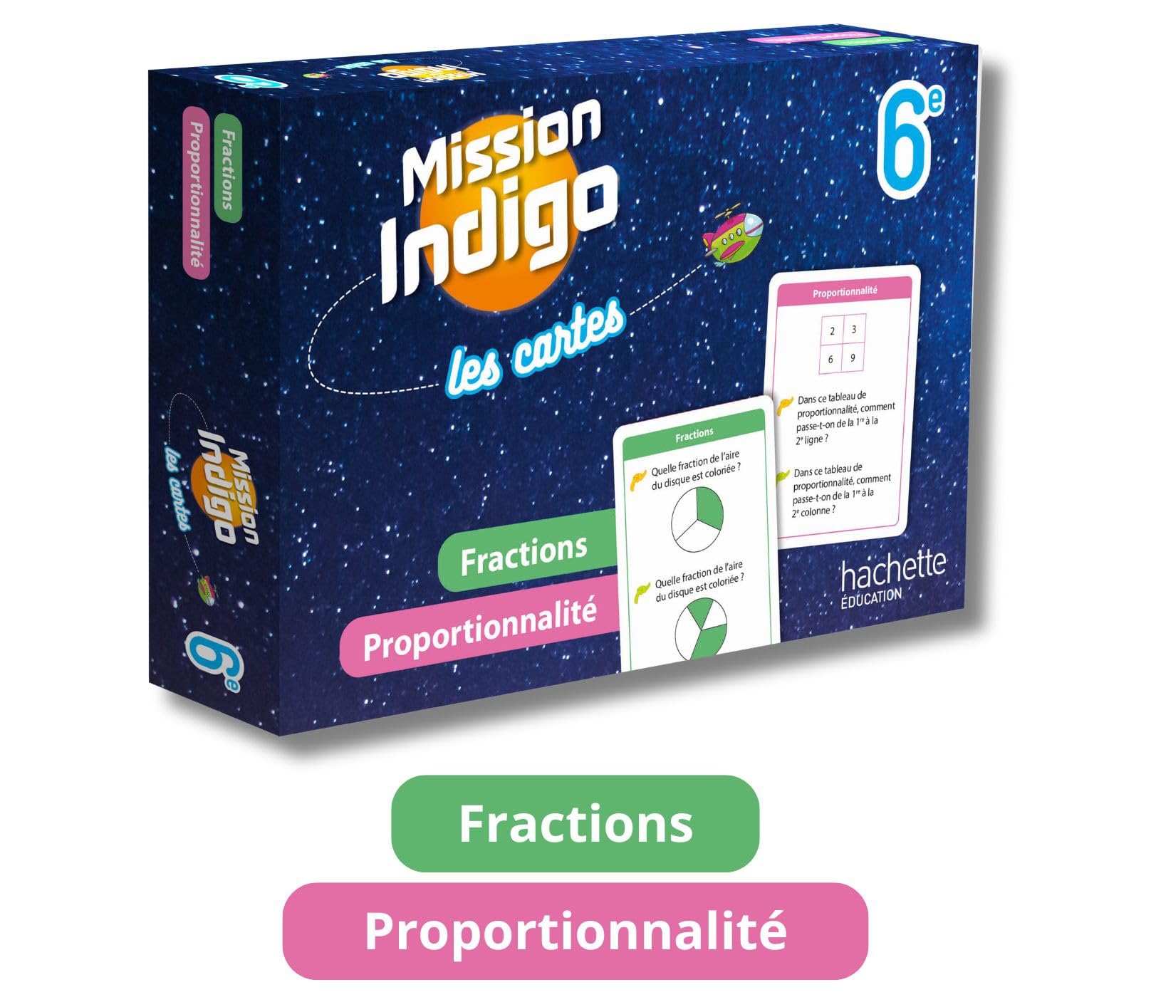 Mission Indigo Les cartes - Fractions / Proportionnalité - 6e - Ed. 2024 Professional & Reference Books